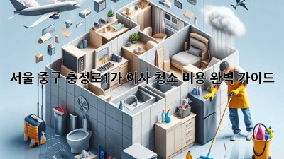 서울 중구 충정로1가 이사 청소 비용 완벽 가이드