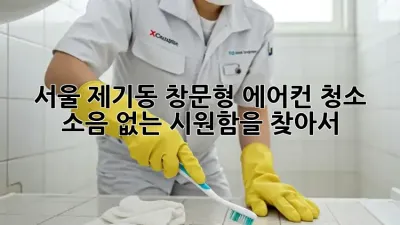 서울 제기동 창문형 에어컨 청소: 소음 없는 시원함을 찾아서!